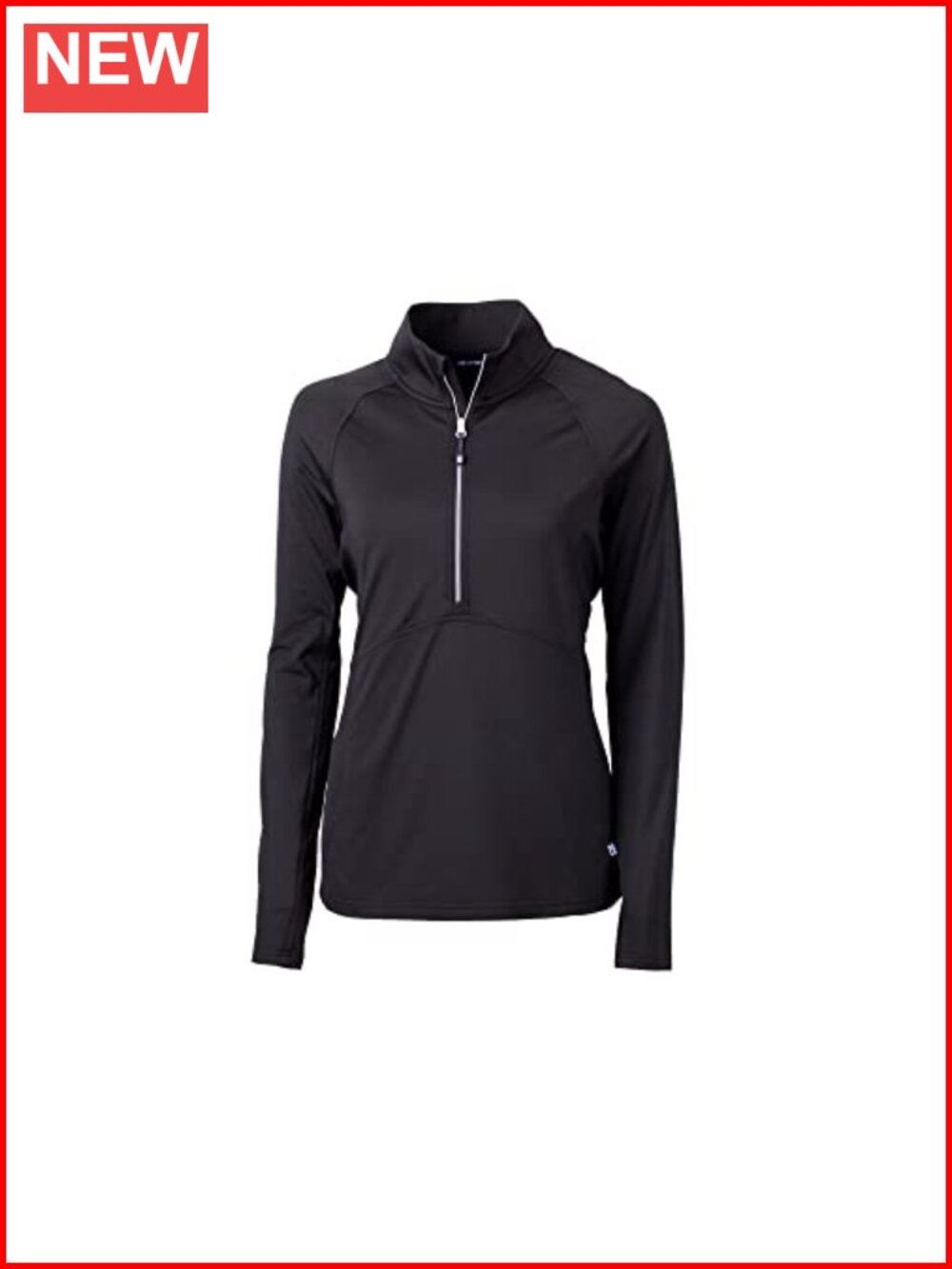Womens Long Sleeve Adapt Eco Knit Half Zip Pullover Recycled Polyester Spandex